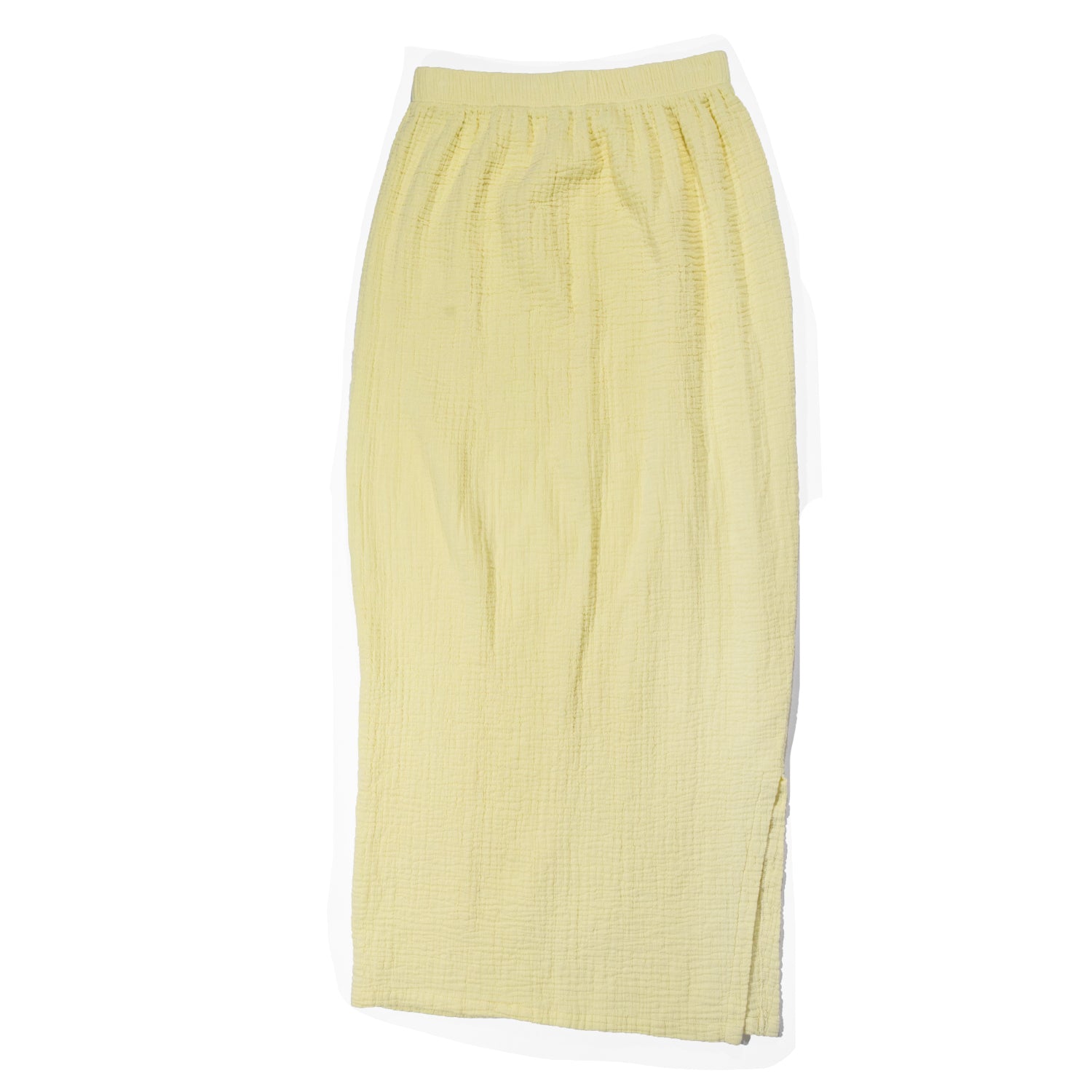 Black Crane Long Skirt in Lemon – JUDITH