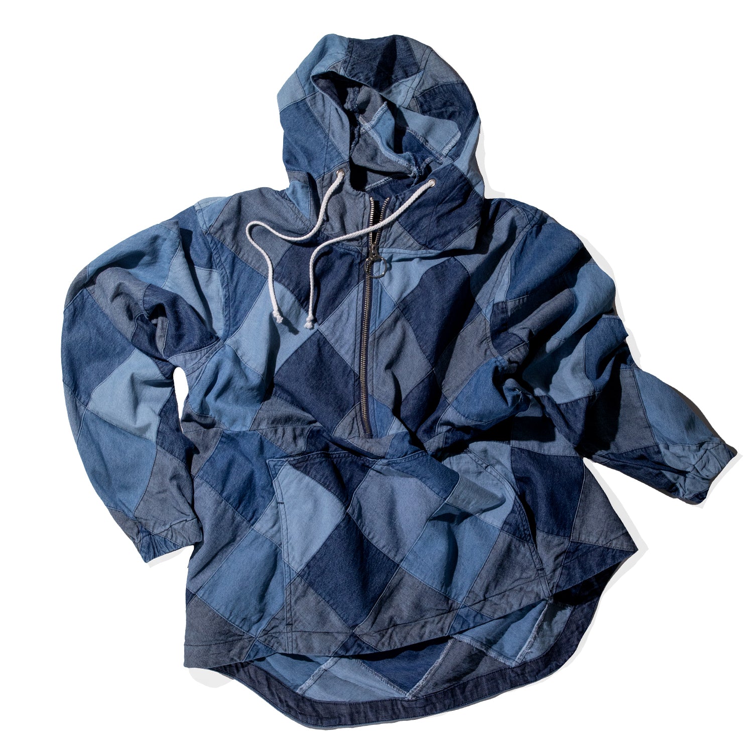 Carleen Big Parka in Diamond Patchwork