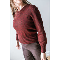 Maryam Nassir Zadeh Annora Sweater in Merlot