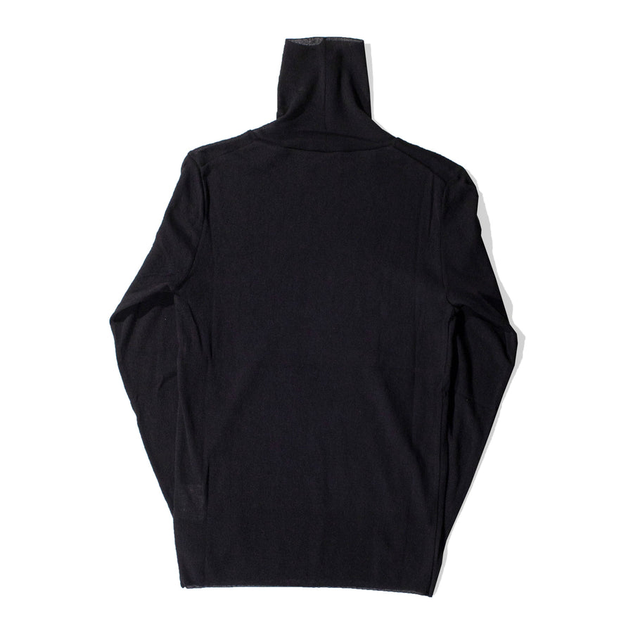 Evam Eva Cotton Turtleneck in Sumi