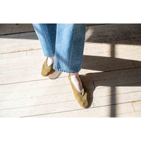Le Monde Béryl Luna Slipper in Khaki Suede