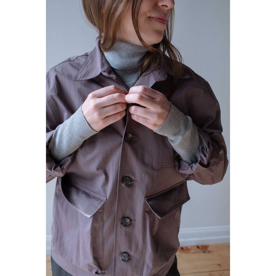 Grei Photographer Jacket in Dusty Lavender