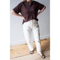 Studio Nicholson Rond T-Shirt in in Chocolate Brown