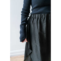 Henrik Vibskov Uncut Silk Skirt in Black