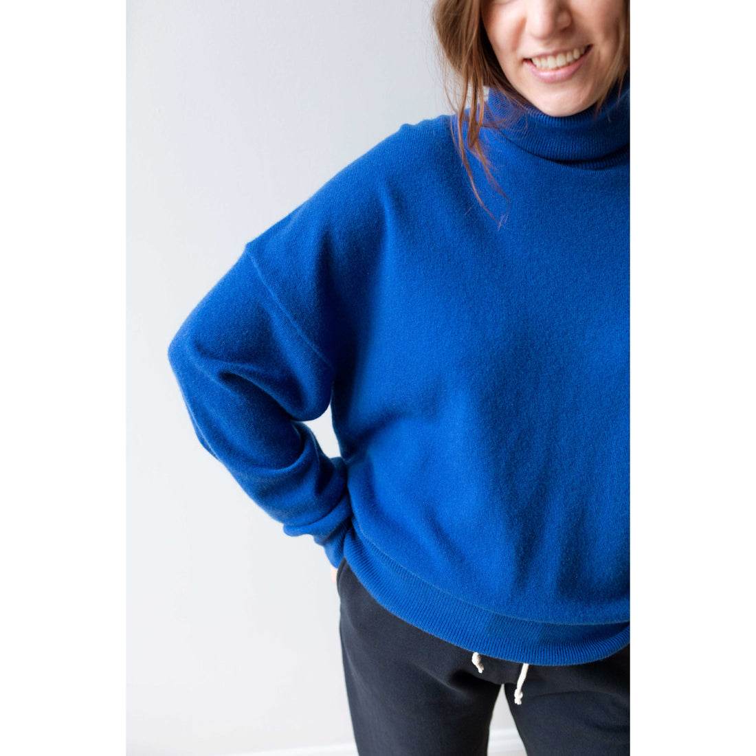 Extreme Cashmere Jill Sweater in Primary Blue