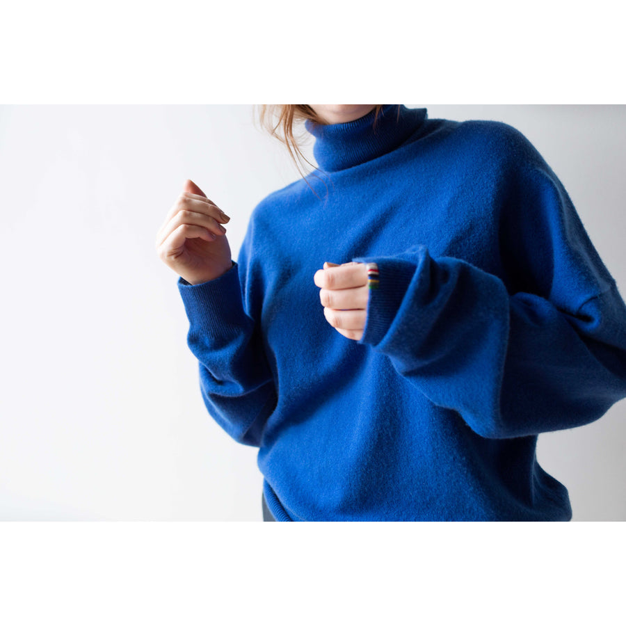 Extreme Cashmere Jill Sweater in Primary Blue