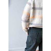 Henrik Vibskov New Stitch Cardigan in Beige Mixed Black