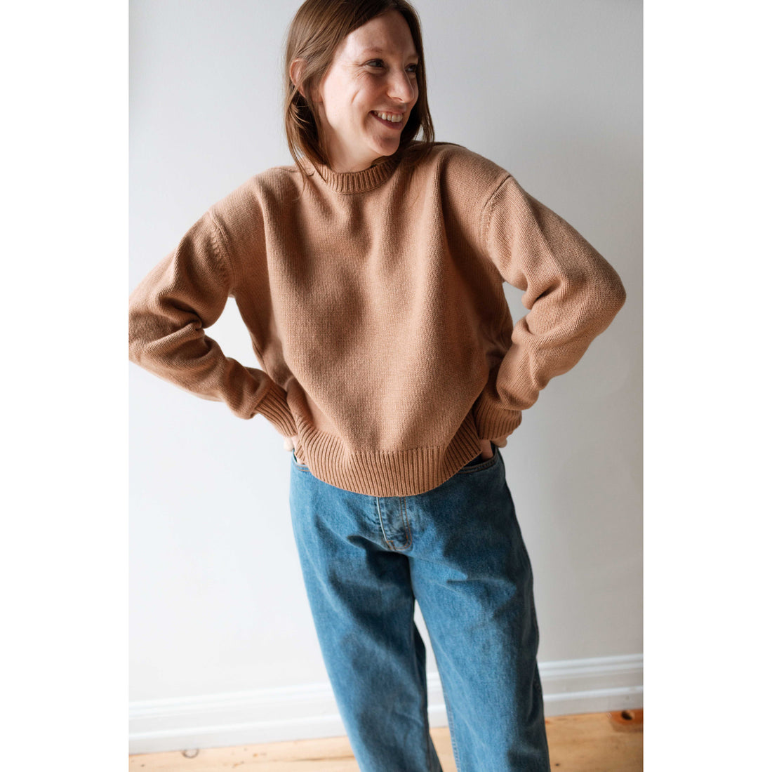 Studio Nicholson Lago Sweater in Camel