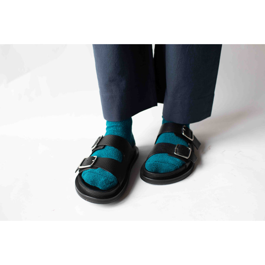 Studio Nicholson Denver Leather Sandal in Black
