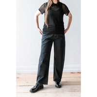 Kallmeyer Wide Leg Column Jeans in Onyx