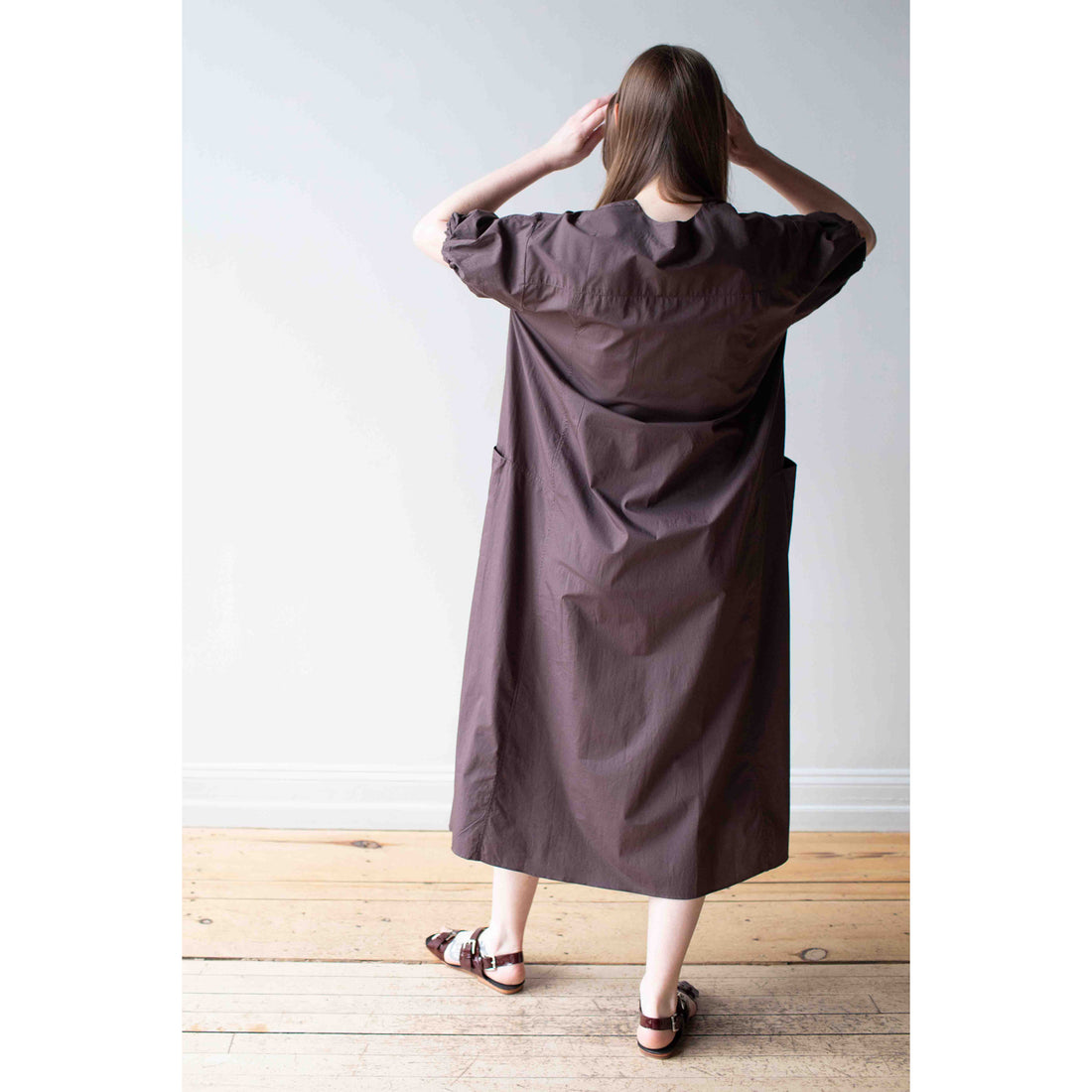 Sayaka Davis U-Neck Dress in Chocolate