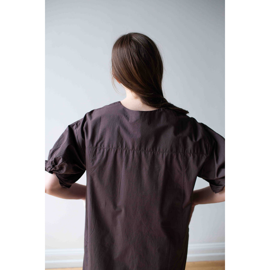 Sayaka Davis U-Neck Dress in Chocolate