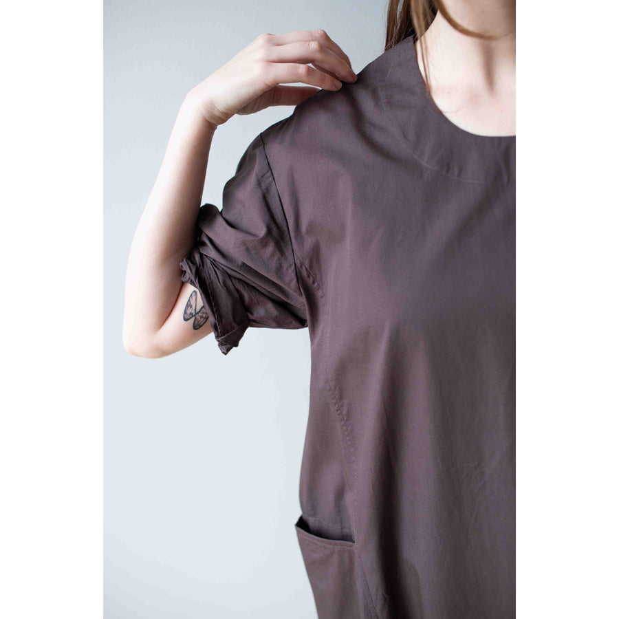 Sayaka Davis U-Neck Dress in Chocolate