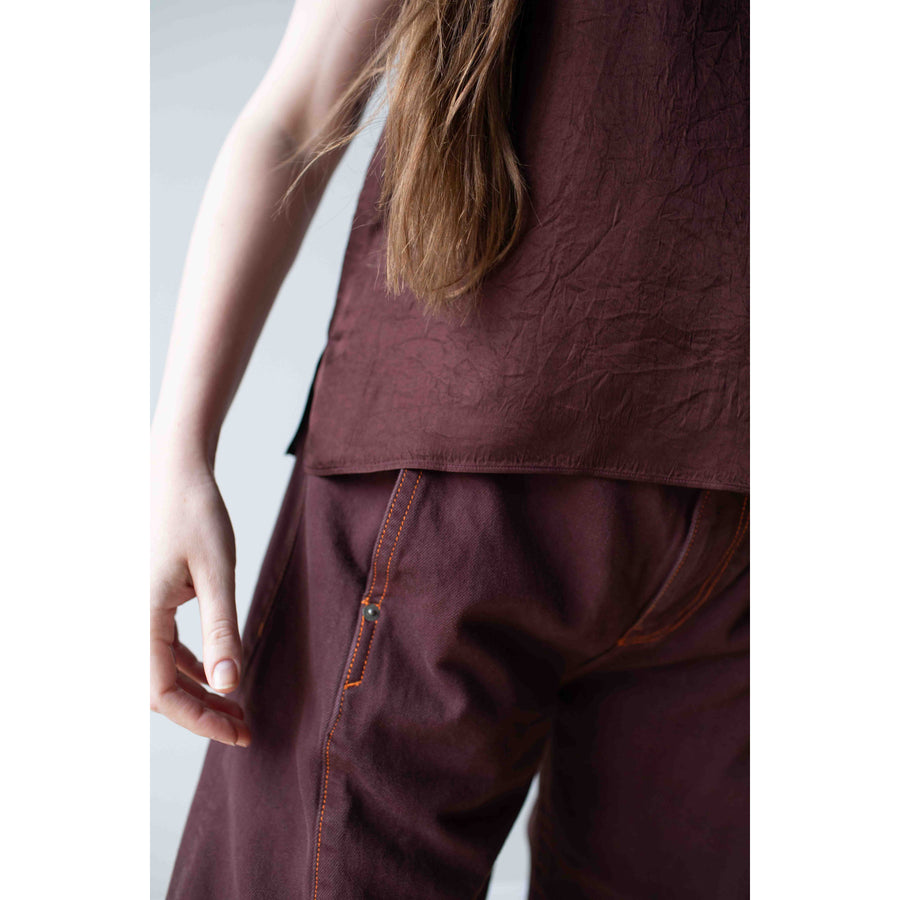 Sayaka Davis U-Neck Tank in Sangria