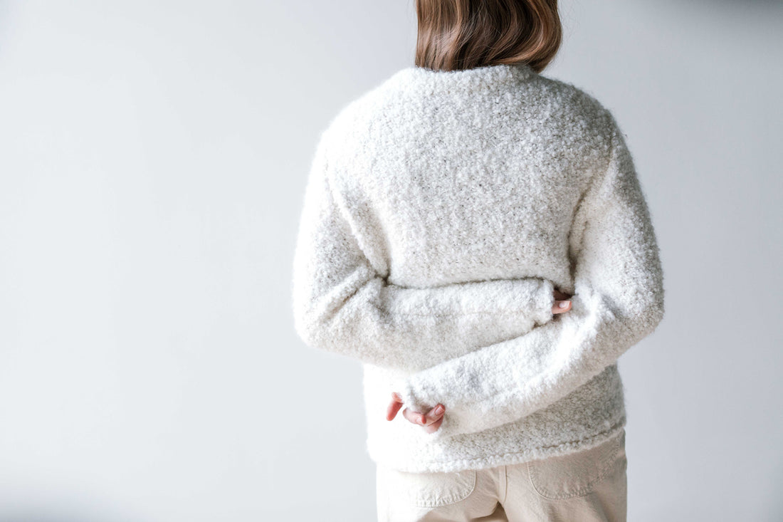 Lauren Manoogian Boucle Crewneck in White