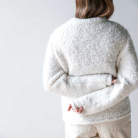 Lauren Manoogian Boucle Crewneck in White