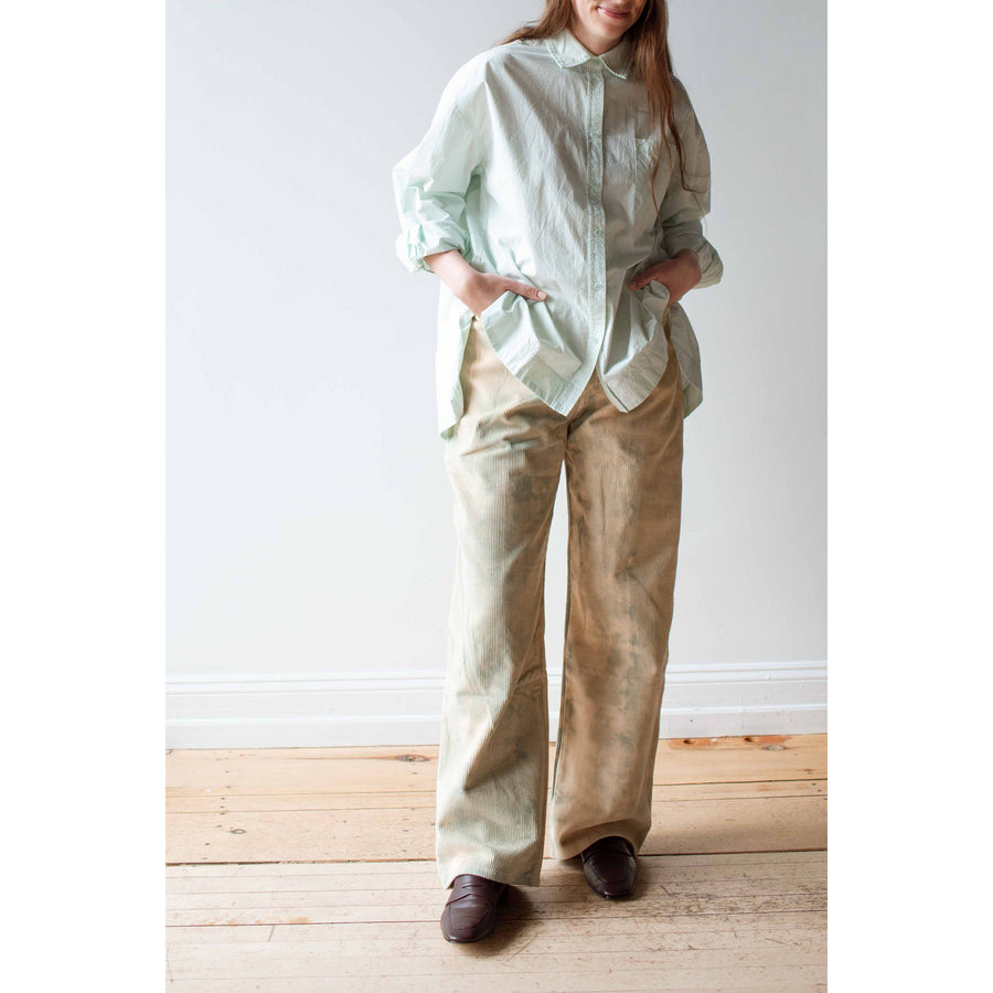 Apiece Apart Aldea Oversized Button Down in Aqua Glass