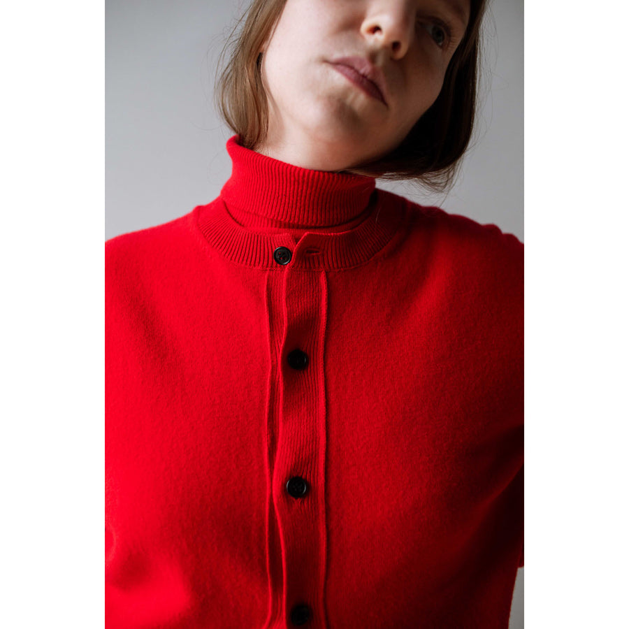 Nicholson & Nicholson Polly Knit Turtleneck in Red