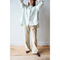 Apiece Apart Aldea Oversized Button Down in Aqua Glass