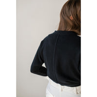 Extreme Cashmere Blouson Cardigan in Shadow