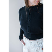 Extreme Cashmere Blouson Cardigan in Shadow