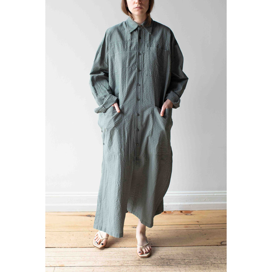 Grei Relaxed Kaftan Shirt in Sage Green