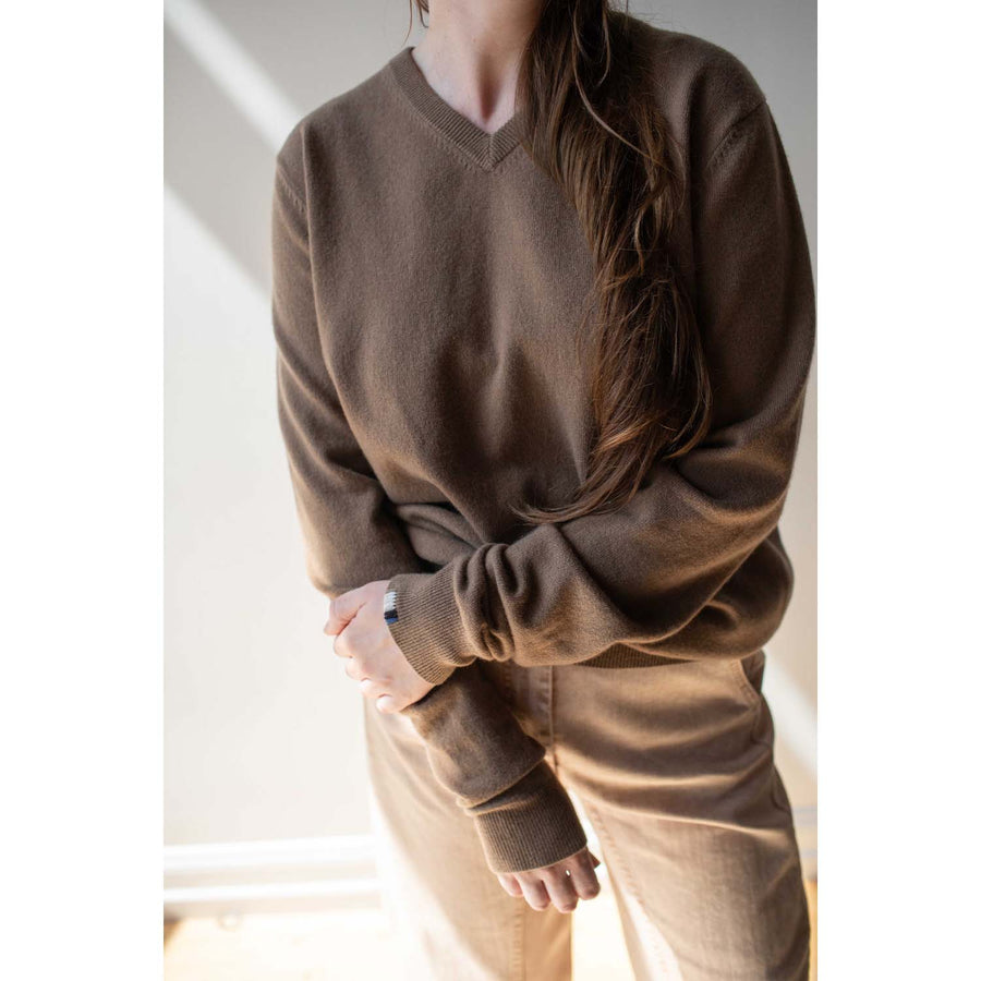 Extreme Cashmere Be Real Sweater in Chai