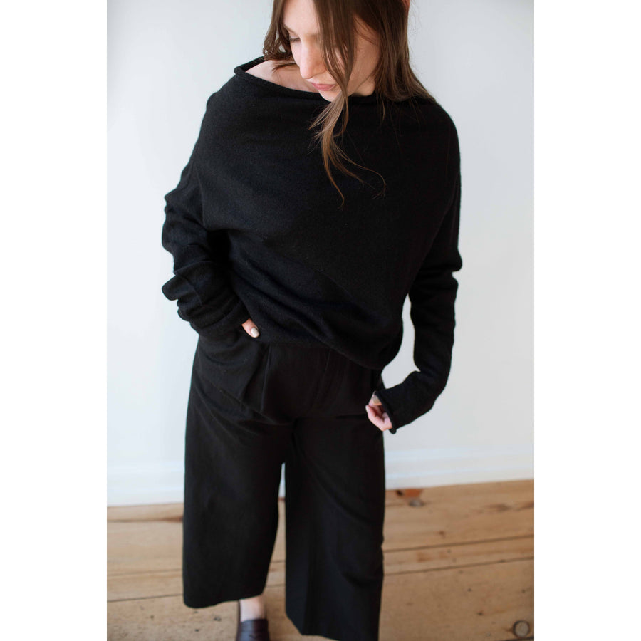 Lauren Manoogian Shoulder Boatneck in Black