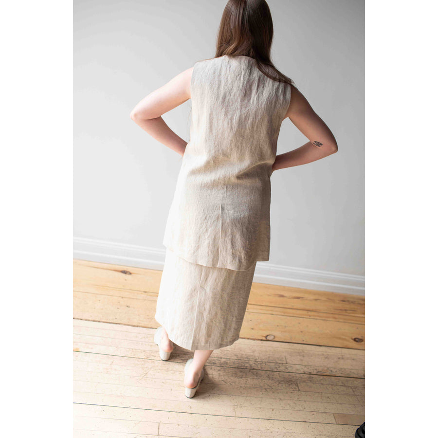 Sayaka Davis Long Vest in Twine