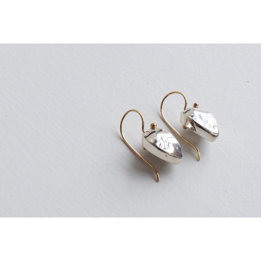 Ursa Major Coeur Drops in Sterling Silver and 10k Yellow Gold