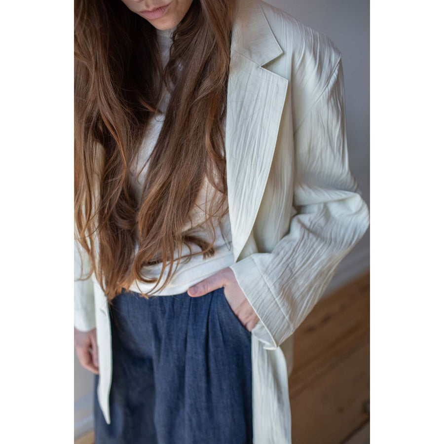 Sayaka Davis Two Button Blazer in Ivory