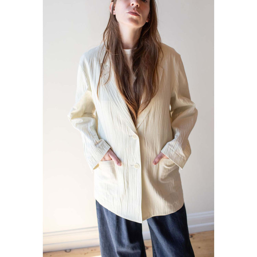 Sayaka Davis Two Button Blazer in Ivory