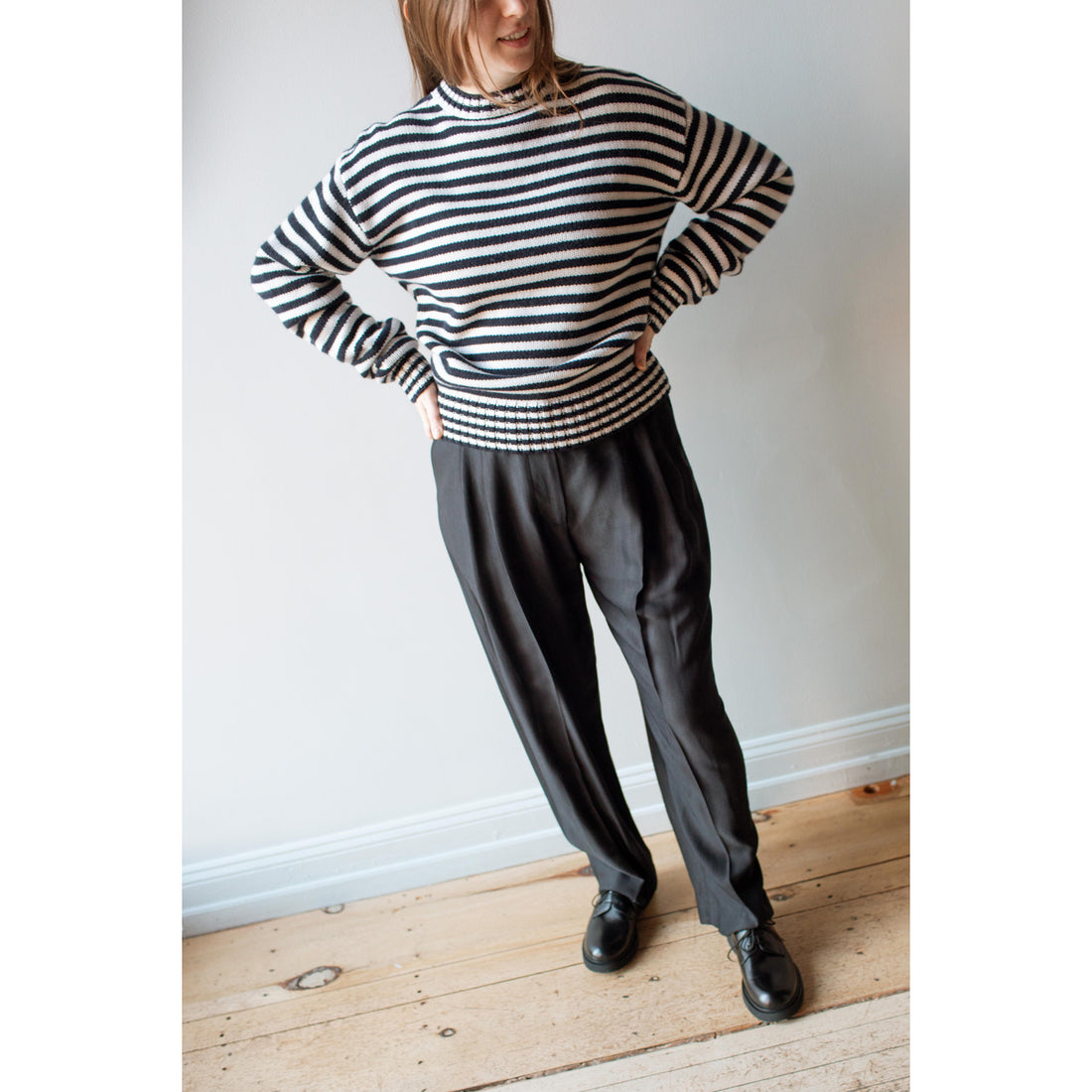 Extreme Cashmere Oldie Sweater in Breton