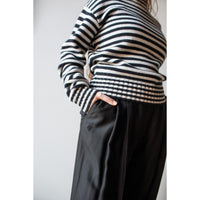 Extreme Cashmere Oldie Sweater in Breton