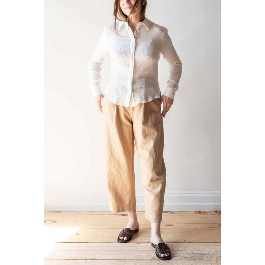 Apiece Apart Bari Crop Trouser in Desert