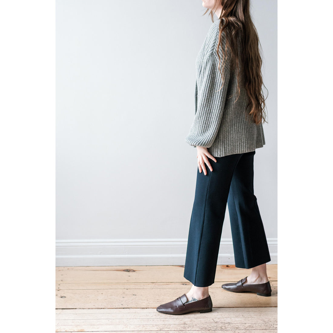 Apiece Apart Rene Pull On Pant in Navy