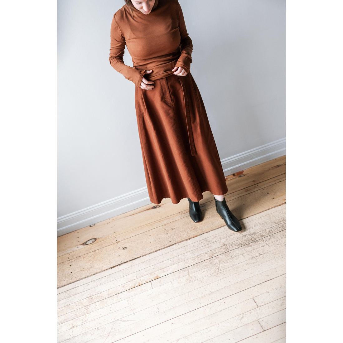 Sayaka Davis Flared Skirt in Cinnamon