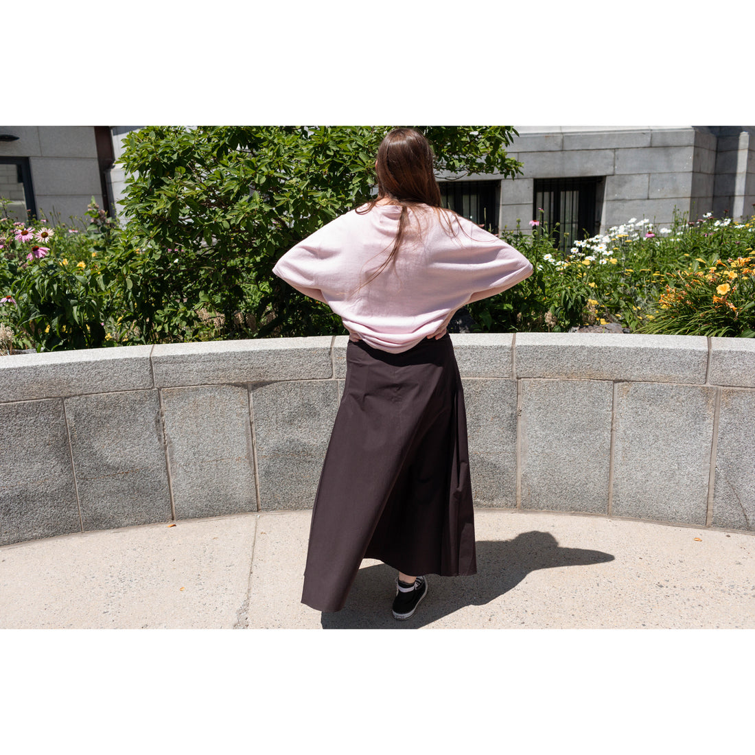 Studio Nicholson Lawson Skirt in Black Grape