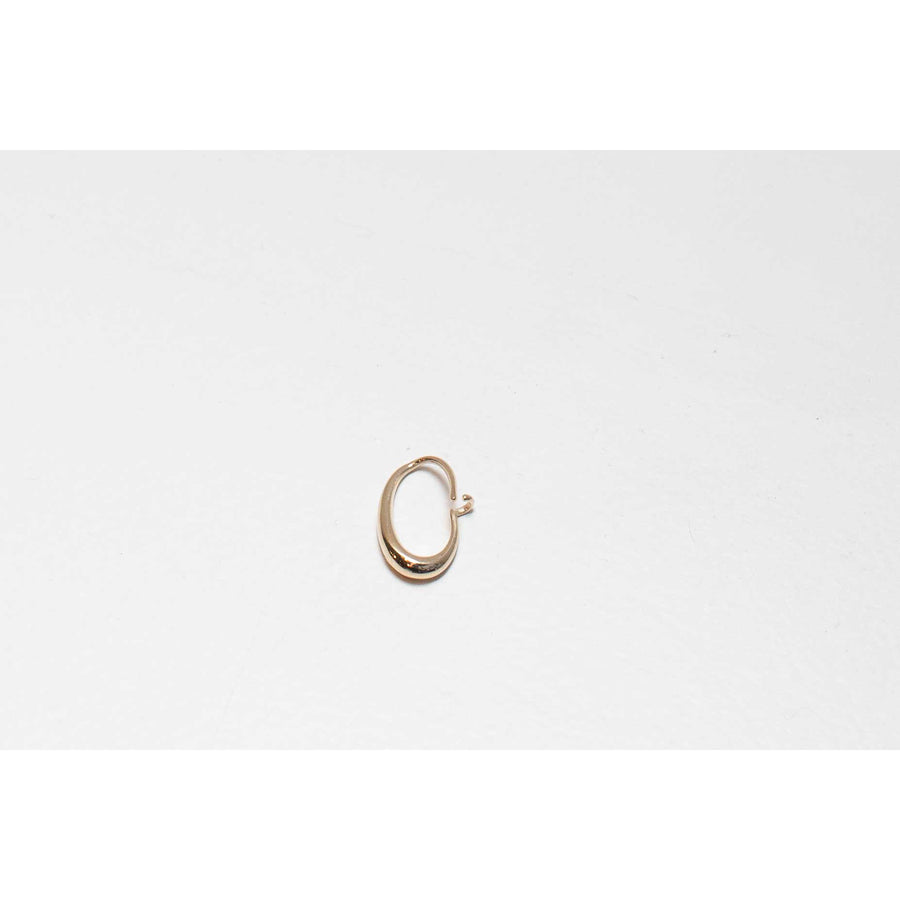 Leigh Miller Medium Oval Sempre Hoop in 14K Yellow Gold