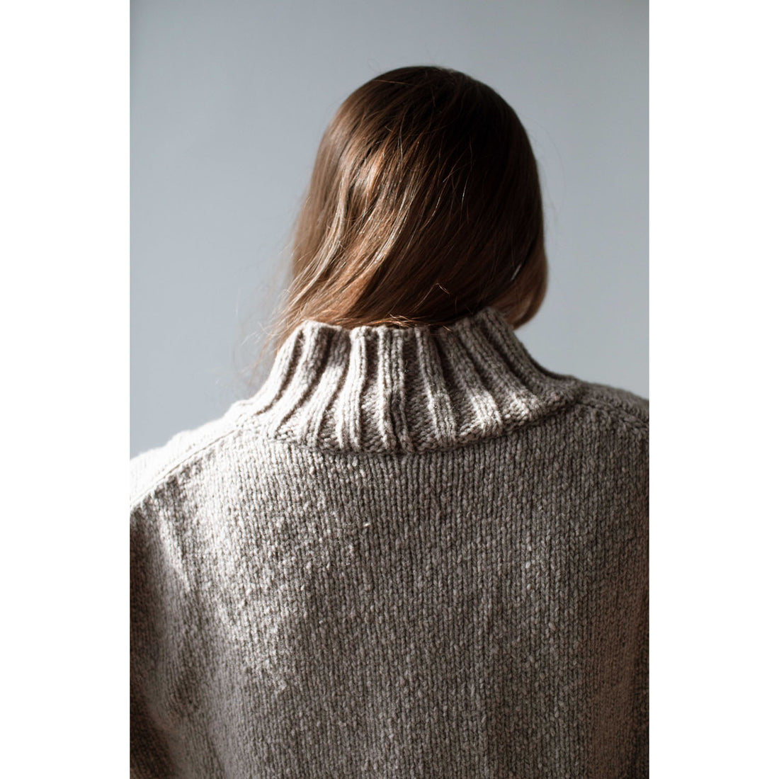 Evam Eva Renew-Wool Turtleneck in Mocha