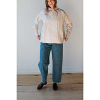 Chimala Typewriter Plaid Shirt in Beige