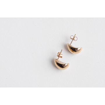 Sapir Bachar Half Moon Gold Huggies