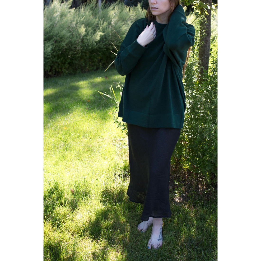 Extreme Cashmere Sweat Sweater in Forest