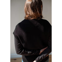 Evam Eva Cotton Turtleneck in Sumi