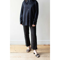 Studio Nicholson Gable Shirt in Black Ink