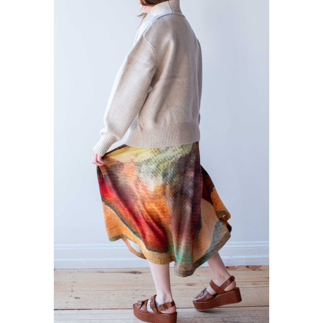 Anntian Woolskirt in Print C