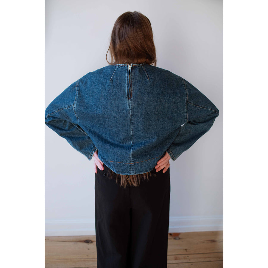 Rachel Comey Soli Top in Vintage Indigo