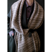 Lauren Manoogian Jacquard Scarf in Rock/ Alabaster