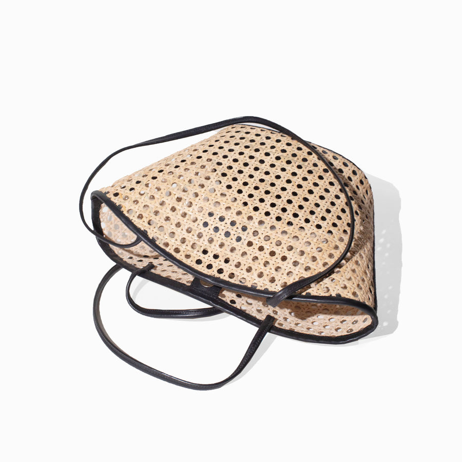 Bembien Mira Small Bag in Black Rattan
