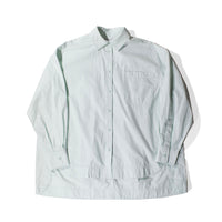 Apiece Apart Aldea Oversized Button Down in Aqua Glass